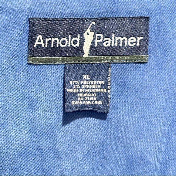 New Vintage NOS ARNOLD PALMER Men’s Blue 1/4 Zip Golf Windbreaker Pullover Sz XL - Picture 7 of 8
